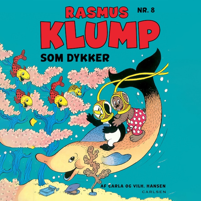 Bogomslag for Rasmus Klump som dykker