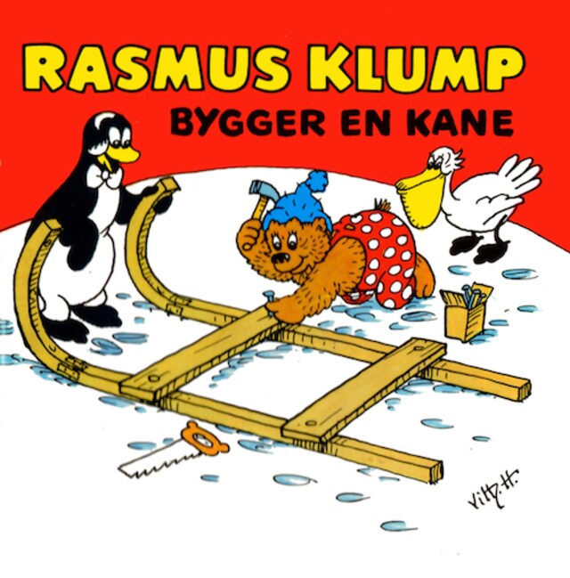 Bogomslag for Rasmus Klump bygger en kane