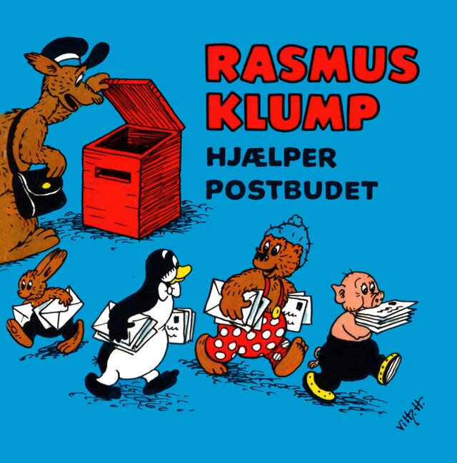 Bogomslag for Rasmus Klump hjælper postbuddet