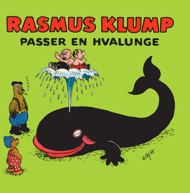 Bogomslag for Rasmus Klump passer en hvalunge