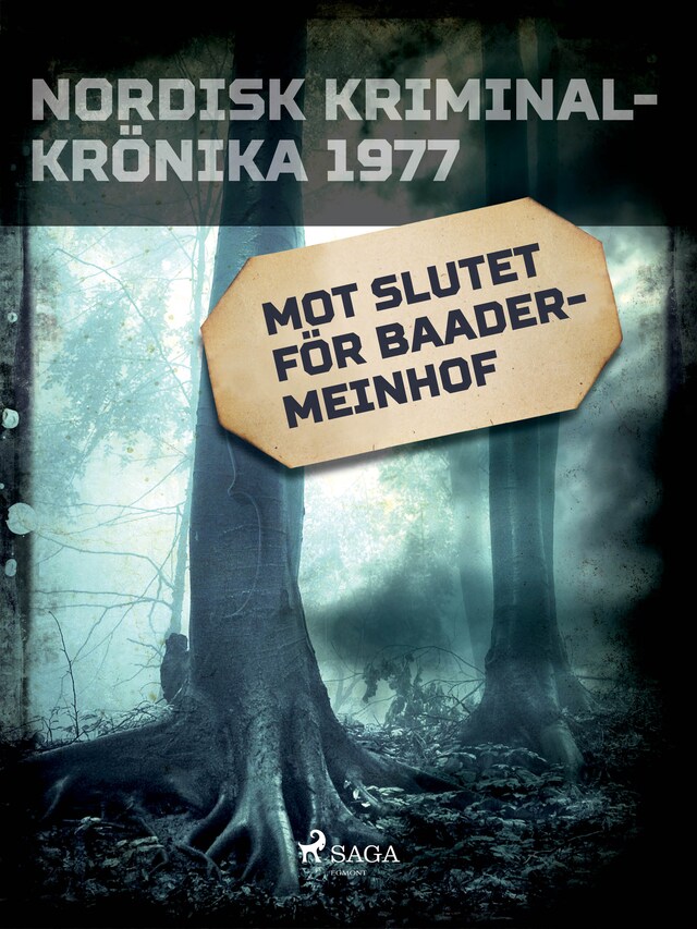 Couverture de livre pour Mot slutet för Baader-Meinhof