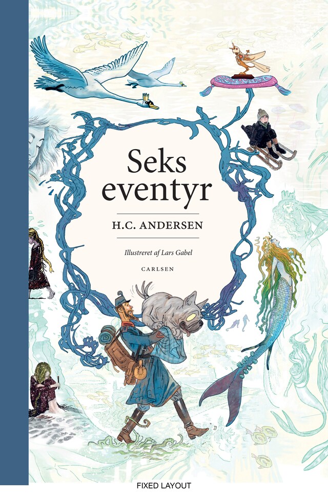 Book cover for Seks eventyr - H. C. Andersen