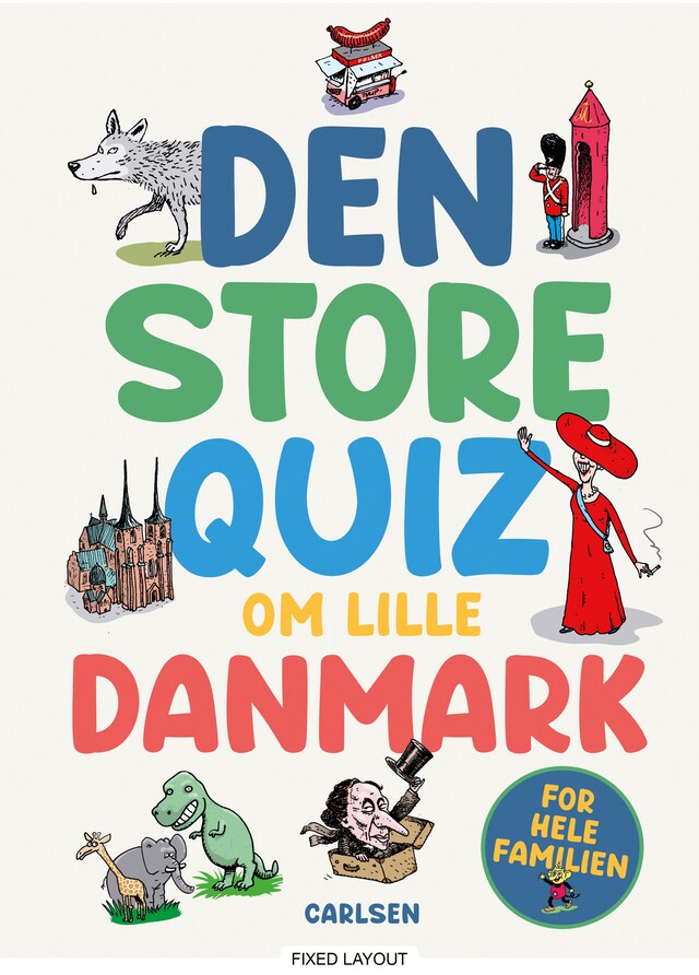 Bogomslag for Den store quiz om lille Danmark