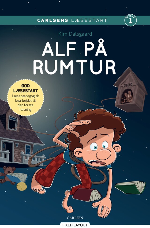 Bogomslag for Carlsens Læsestart: Alf på rumtur