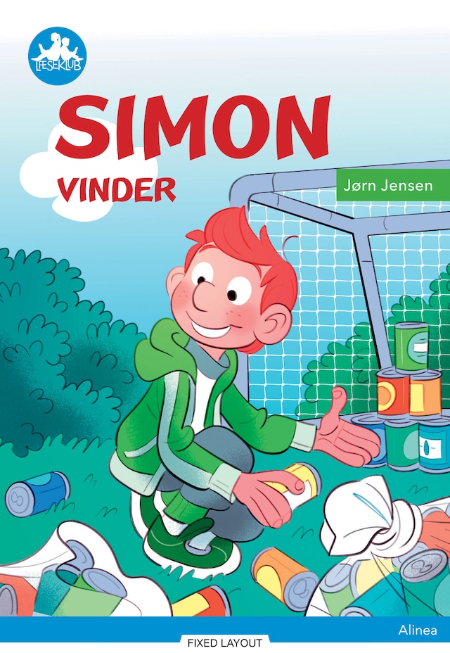 Couverture de livre pour Simon vinder, Blå læseklub