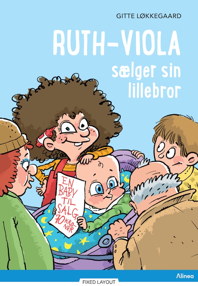 Buchcover für Ruth-Viola sælger sin lillebror, Blå Læseklub