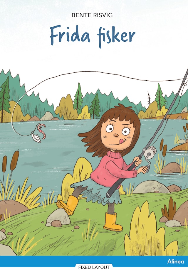 Book cover for Frida fisker, Blå læseklub