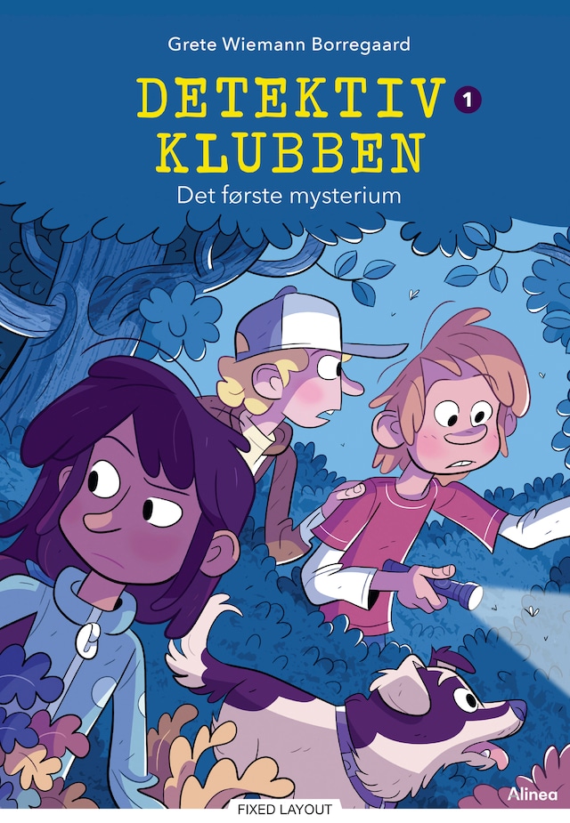 Book cover for Detektivklubben 1 - Det første mysterium, Blå Læseklub