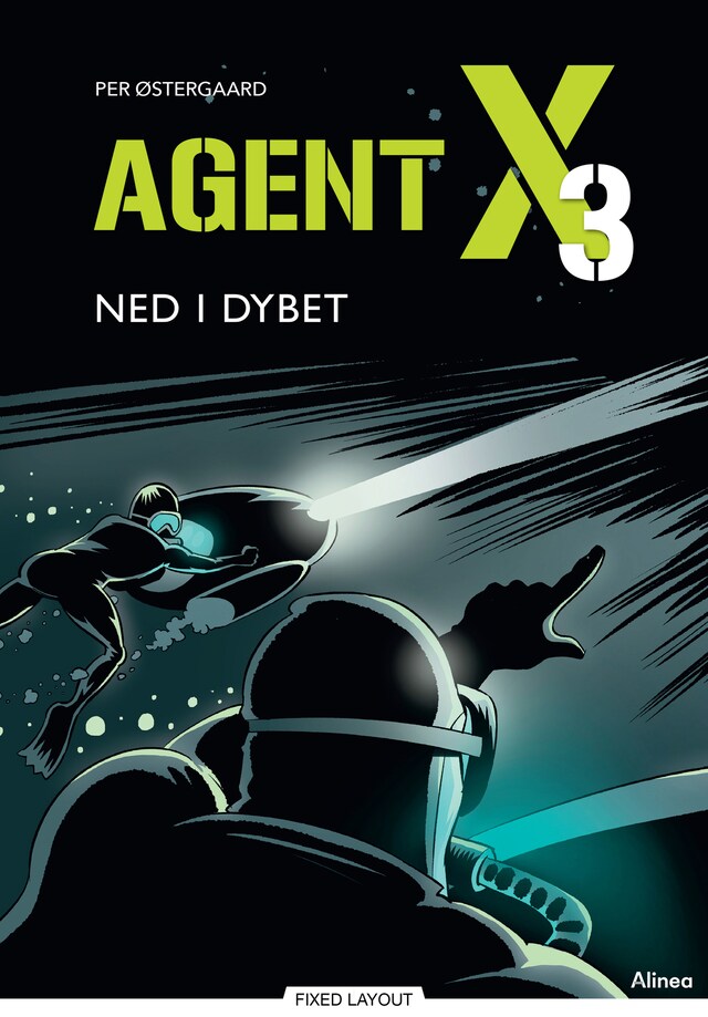Bogomslag for Agent X3 - Ned i dybet, Blå Læseklub