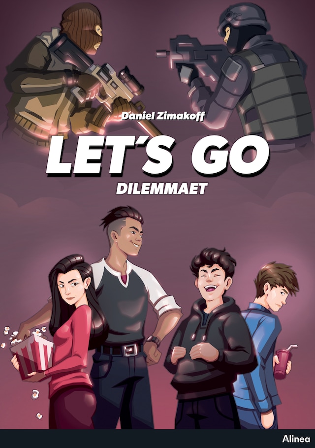 Boekomslag van Let's GO Dilemmaet. Sort Læseklub