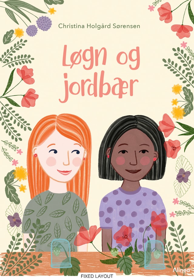 Book cover for Løgn og jordbær, blå læseklub
