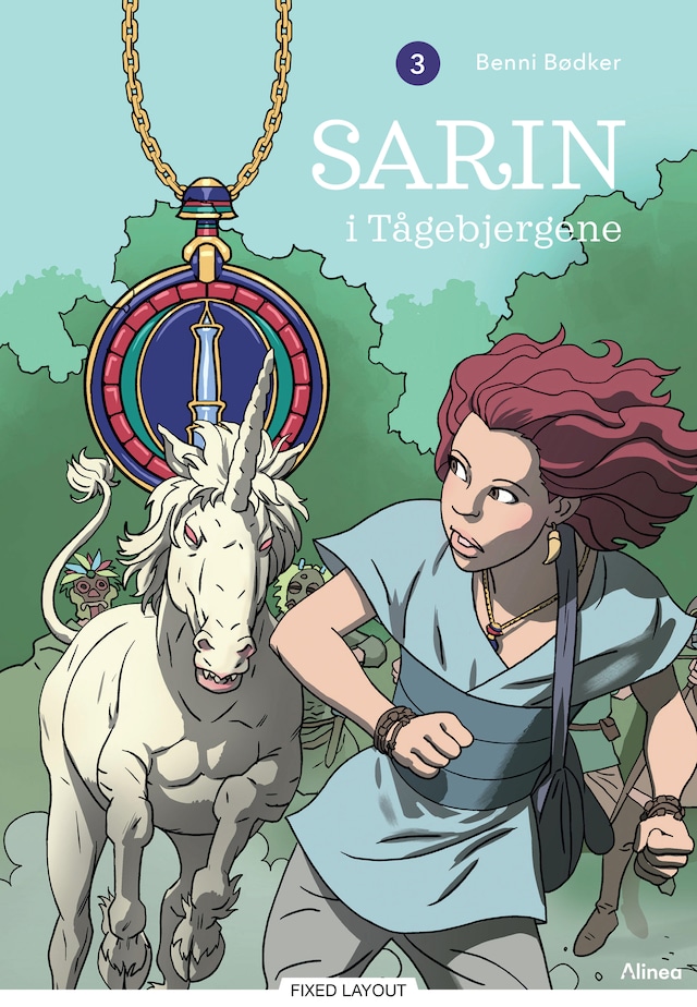 Book cover for Sarin 3 - Sarin i Tågebjergene, Blå Læseklub
