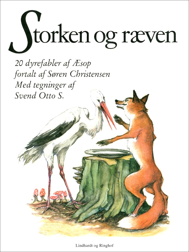 Bogomslag for Storken og ræven: 20 dyrefabler