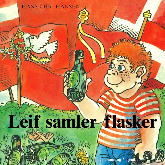 Bogomslag for Leif samler flasker