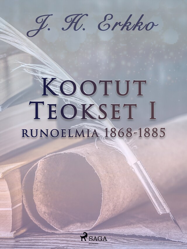 Kirjankansi teokselle Kootut Teokset I: runoelmia 1868-1885