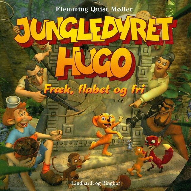 Bogomslag for Jungledyret Hugo. Fræk, flabet og fri