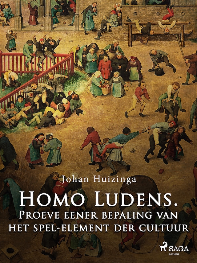Portada de libro para Homo Ludens. Proeve eener bepaling van het spel-element der cultuur