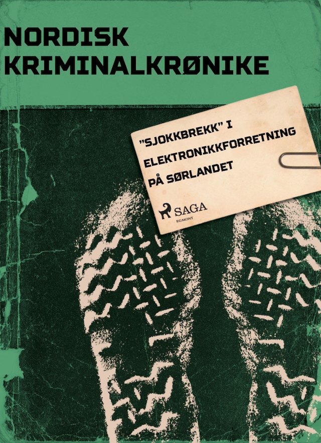 Book cover for "Sjokkbrekk" i elektronikkforretning på Sørlandet