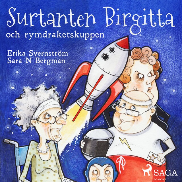 Buchcover für Surtanten Birgitta och rymdraketskuppen
