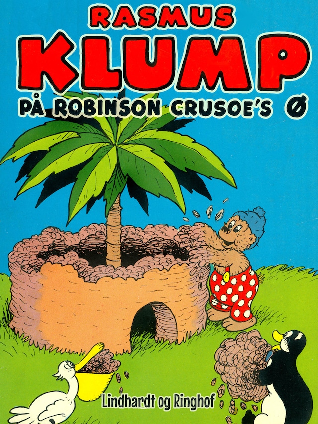 Bogomslag for Rasmus Klump på Robinson Crusoes ø