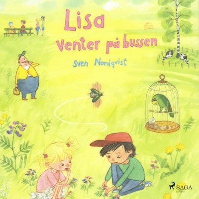 Lisa venter på bussen