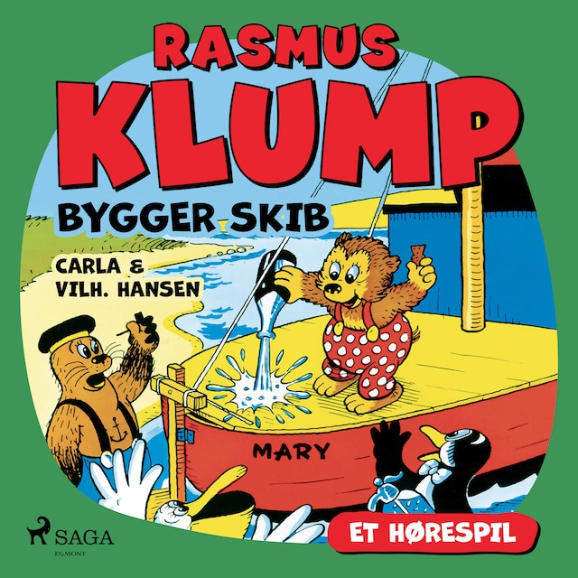 Bogomslag for Rasmus Klump bygger skib (hørespil)