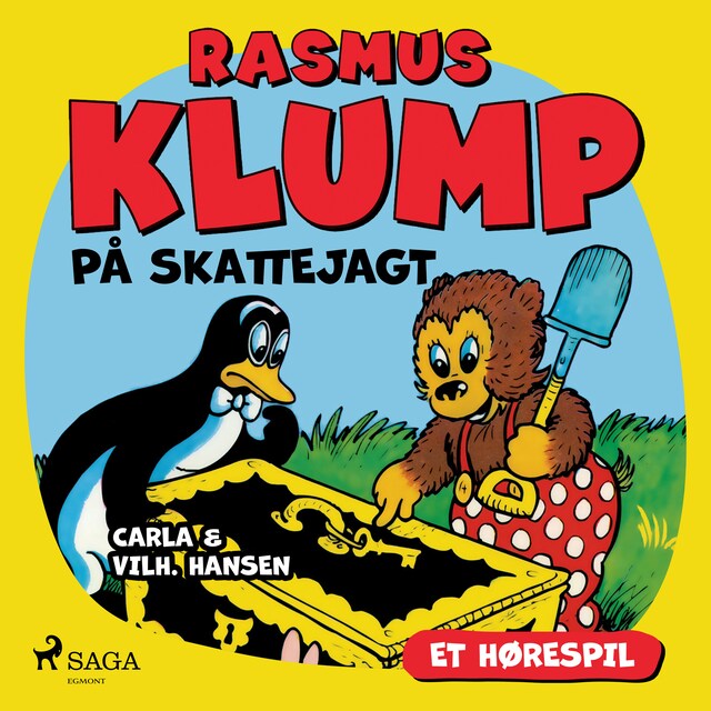 Bogomslag for Rasmus Klump på skattejagt (hørespil)