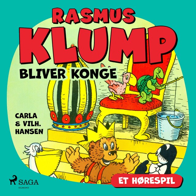 Bogomslag for Rasmus Klump bliver konge (hørespil)