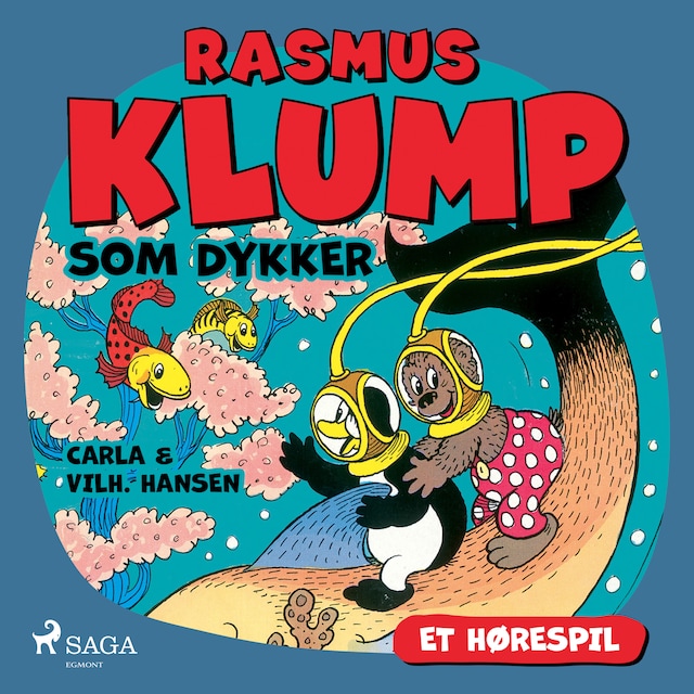 Bogomslag for Rasmus Klump som dykker (hørespil)