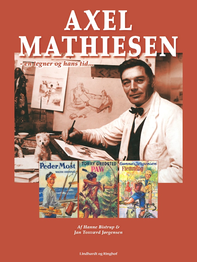 Okładka książki dla Axel Mathiesen, en tegner og hans tid