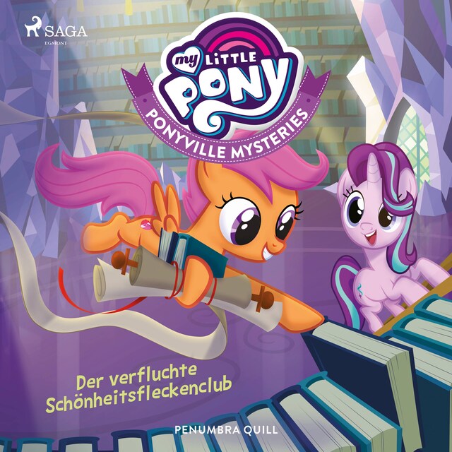 Okładka książki dla My Little Pony - Ponyville Mysteries - Der verfluchte Schönheitsfleckenclub