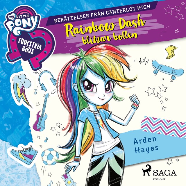 Kirjankansi teokselle Equestria Girls - Rainbow Dash blitzar bollen