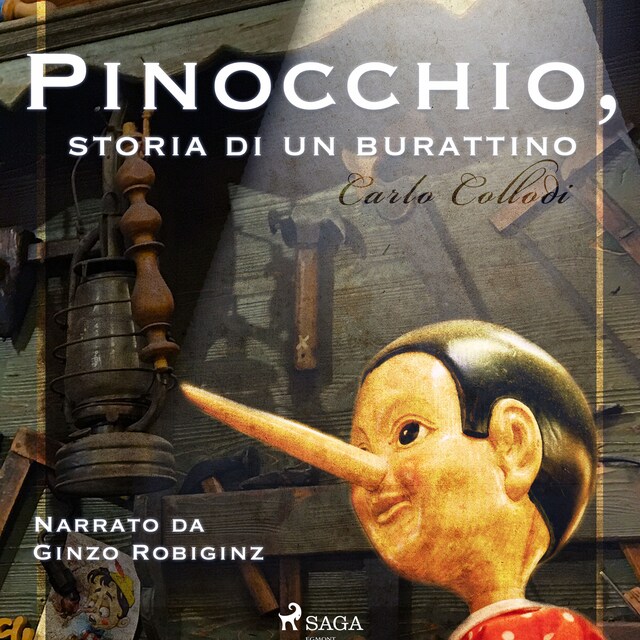 Boekomslag van Pinocchio, storia di un burattino