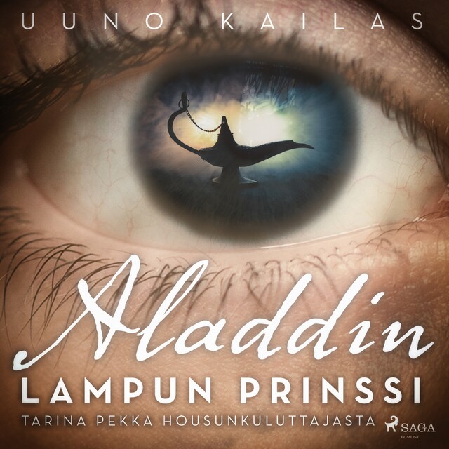 Copertina del libro per Aladdin, lampun prinssi. Tarina Pekka Housunkuluttajasta