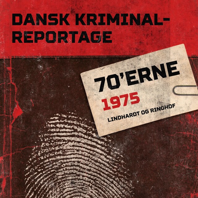 Book cover for Dansk Kriminalreportage 1975