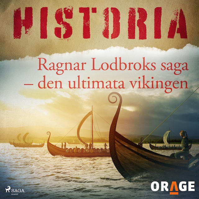 Kirjankansi teokselle Ragnar Lodbroks saga – den ultimata vikingen