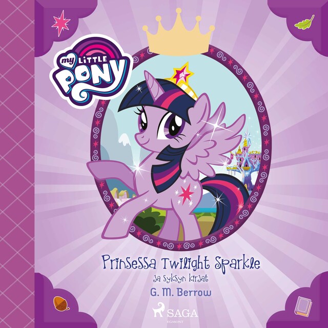 Okładka książki dla My Little Pony - Prinsessa Twilight Sparkle ja syksyn kirjat