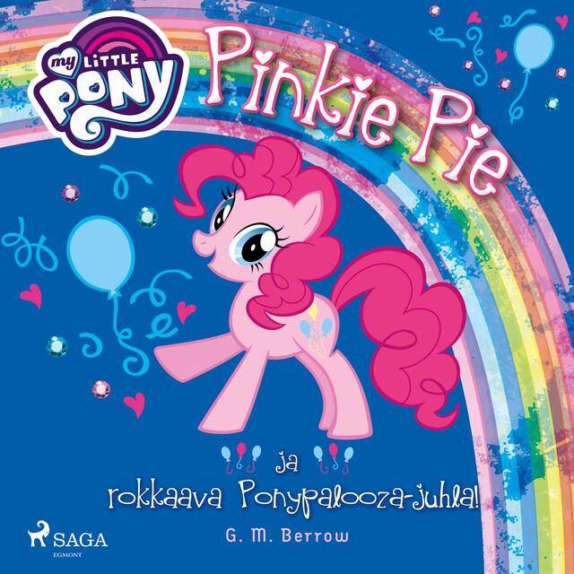 Book cover for My Little Pony - Pinkie Pie ja rokkaava Ponypalooza-juhla!