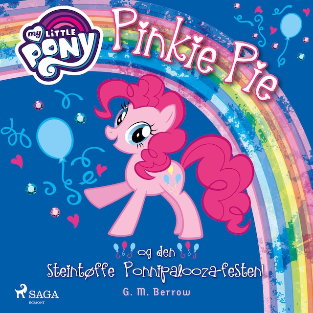 Copertina del libro per My Little Pony - Pinkie Pie og den steintøffe Ponnipalooza-festen!