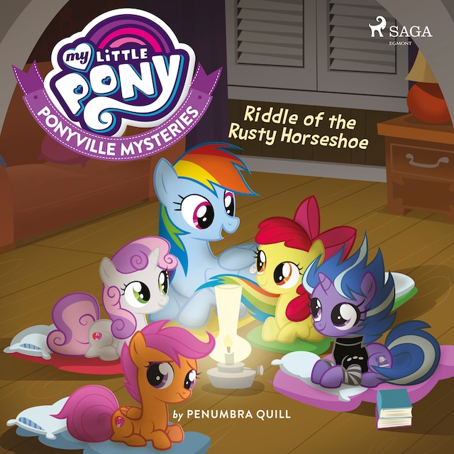 Book cover for My Little Pony: Ponyville Mysteries: Riddle of the Rusty Horseshoe