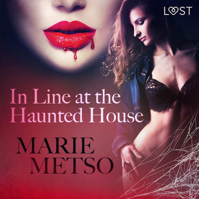 Book cover for In Line at the Haunted House - Erotic Short Story