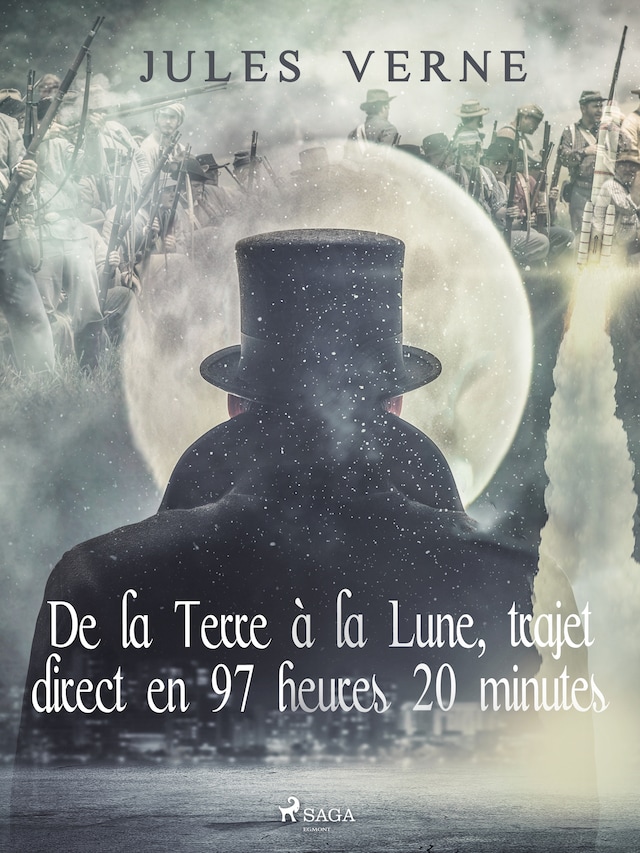 Book cover for De la Terre à la Lune, trajet direct en 97 heures 20 minutes