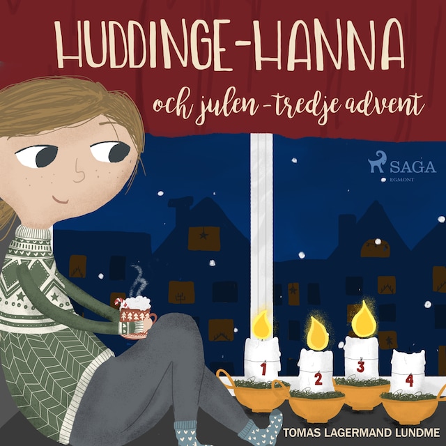 Boekomslag van Huddinge-Hanna och julen - tredje advent