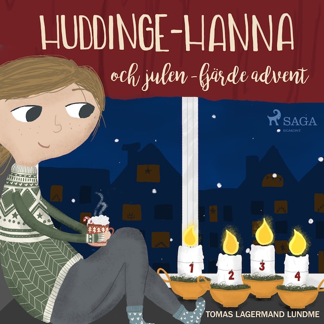 Boekomslag van Huddinge-Hanna och julen - fjärde advent