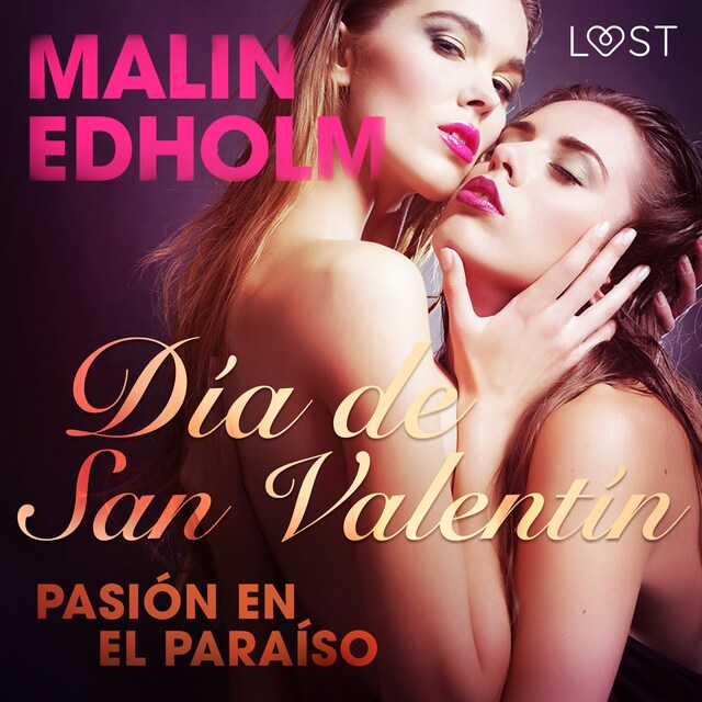 Portada de libro para Día de San Valentín: pasión en el paraíso