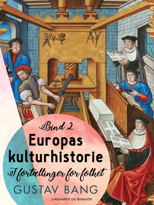 Kirjankansi teokselle Europas kulturhistorie. Bind 2