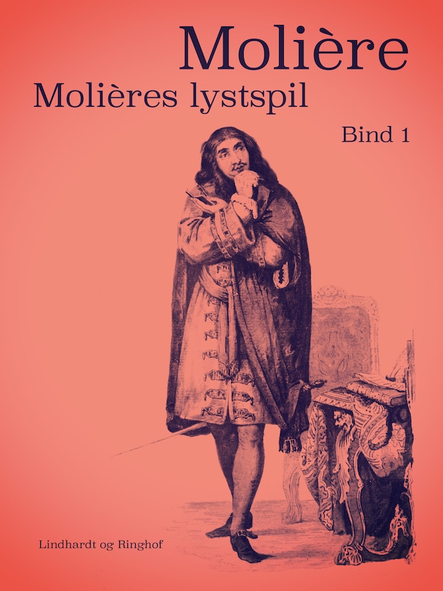 Kirjankansi teokselle Molières lystspil. Bind 1