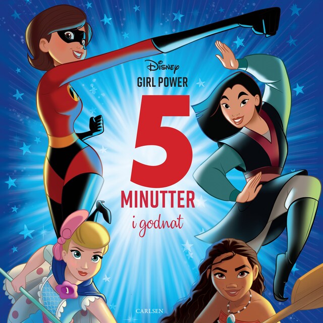 Copertina del libro per Fem minutter i godnat - Disney Girlpower