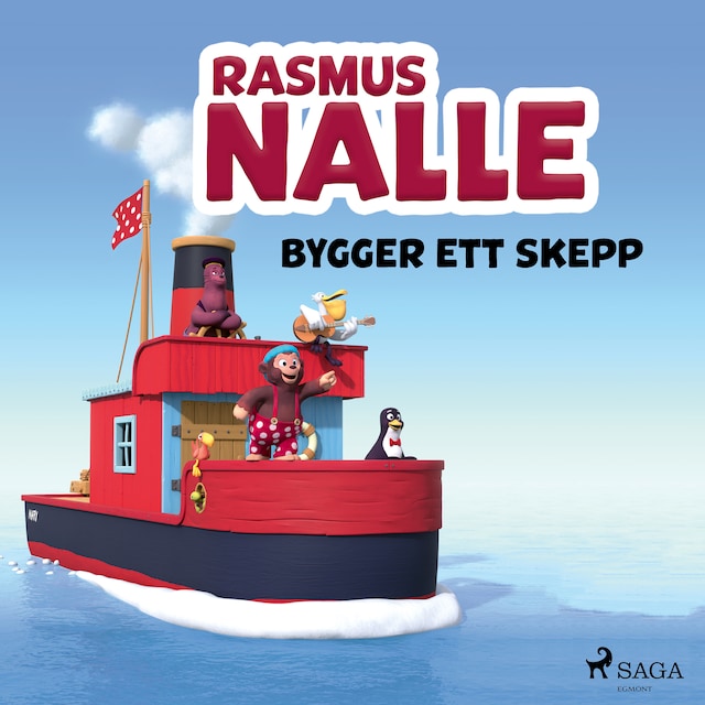 Portada de libro para Rasmus Nalle bygger ett skepp