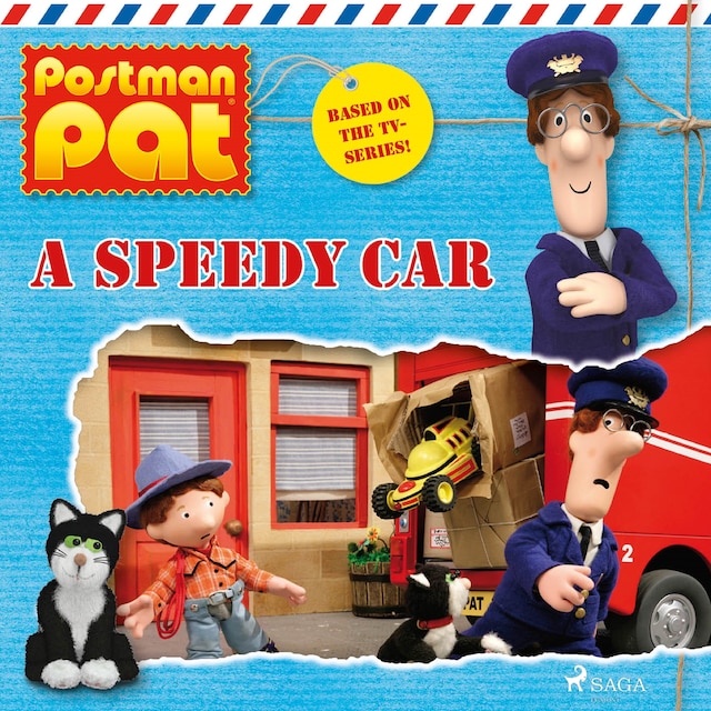 Boekomslag van Postman Pat - A Speedy Car